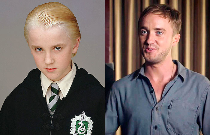 Tom Felton: Conhecido por sua rebeldia como Draco Malfoy, um dos inimigos de Harry Potter, o ator também cresceu muito e tem chamado a atenção pela aparência. Dono de uma carreira de sucesso, ele, que está com quase 30 anos, promete agitar os cinemas este ano, nos filmes Ressurreição e Stratton