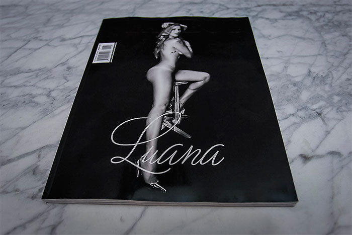 Uma das capas da Playboy com Luana Piovani