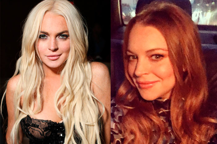 A ruiva mais famosa do mundo, Lindsay Lohan, mudou seu cabelo muitas vezes, mas o platinado com certeza é uma de suas escolhas favoritas, já que está sempre alternando entre ale e sua cor natural 