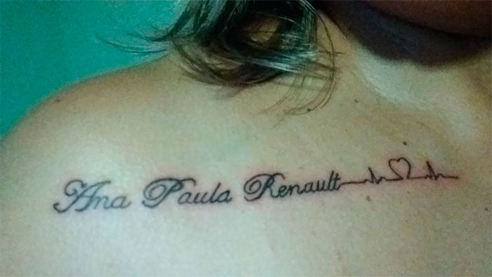  Fã de Ana Paula Renault faz tatuagem para homenageá-la