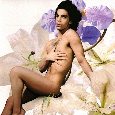 Prince todo nu, na capa do álbum Lovesexy (1988): um de seus momentos mais ousados