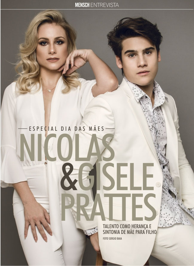Nicolas Prattes posa com a mãe, Gisele: 'Ela ama minhas fãs'