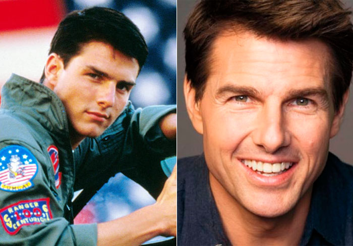 Tom Cruise: 53 anos de pura beleza. Muitas mulheres suspiram por ele. O tempo parece não passar para o galã que fez o maios sucesso em Top Gum - Ases Indomáveis, nos anos 1986, quando tinha 24 anos
