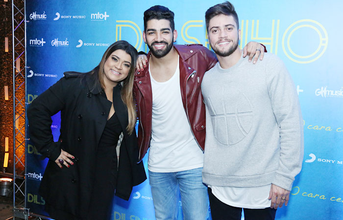 Susana Werner e Julio Cesar vão ao show de Dilsinho