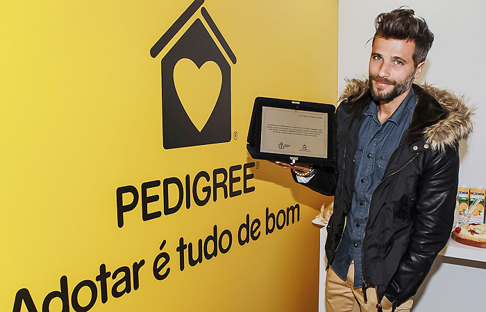 Bruno Gagliasso participa de evento para doação de cães
