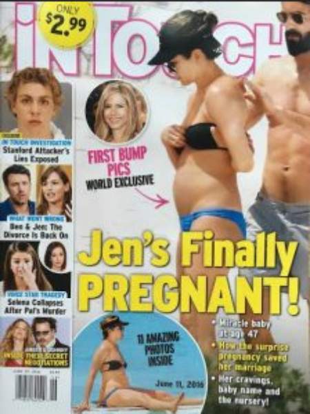 Revista publica foto de Jennifer Aniston grávida