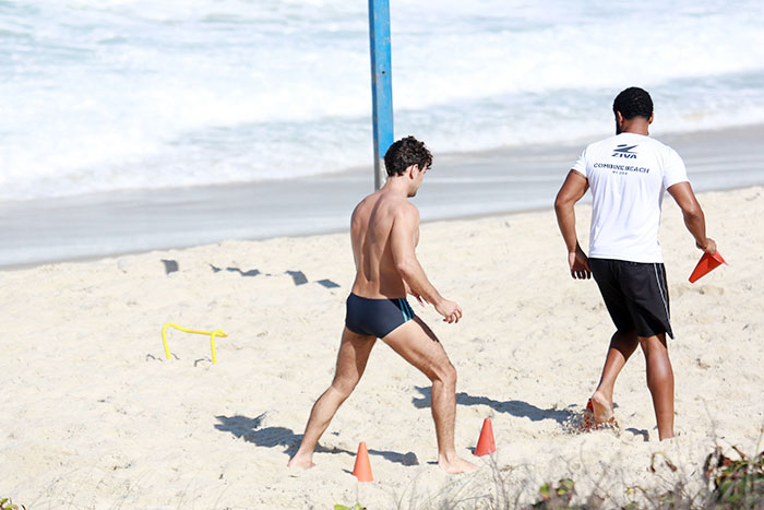 Daniel de Oliveira realizou um treino funcional