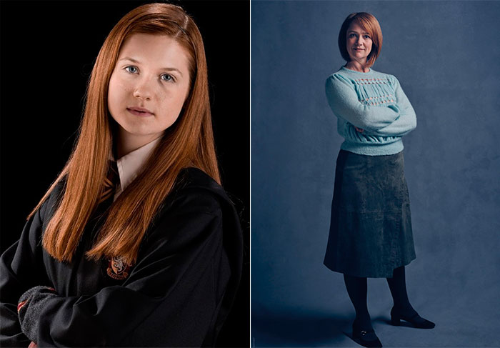 Bonnie Wright e Poppy Miller como Gina Weasley