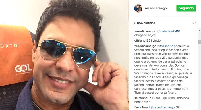  Zezé Di Camargo chama Wesley Safadão de 'emergente' na web