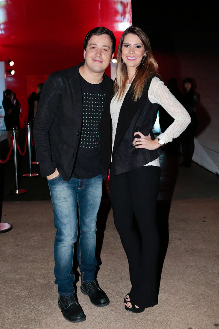 Rafael Cortez e a namorada, Adriana Fernandez