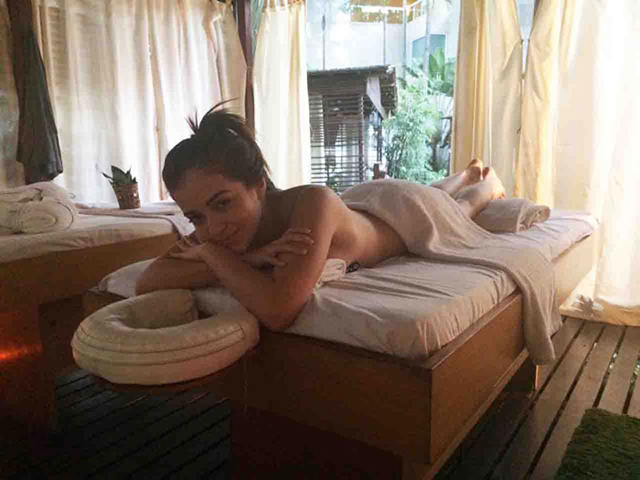  Anna Rita Cerqueira relaxa em spa no Rio de Janeiro