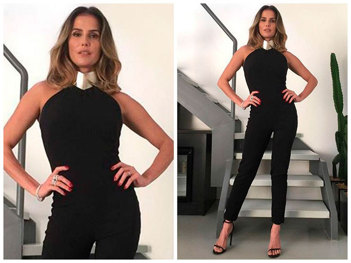 Macacão de Deborah Secco no Altas Horas ganha elogios