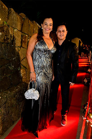 Solange Couto e o marido Jamerson Andrade