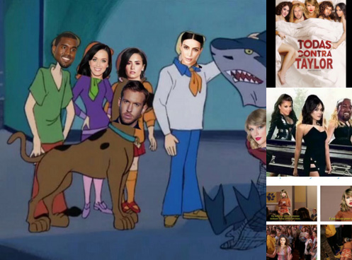 Polêmica de Kim Kardashian e Taylor Swift rende memes na web