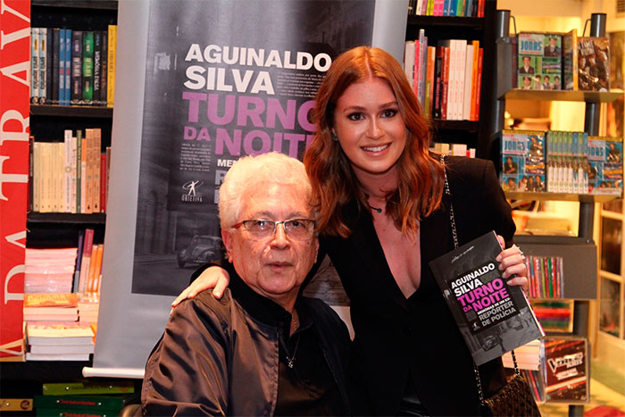 Aguinaldo Silva lança livro e recebe carinho de famosos