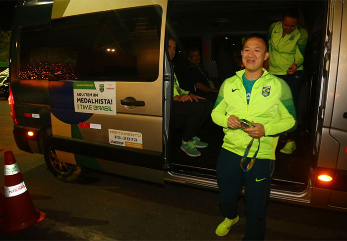 Atleta Felipe Wu, que conquistou a 1ª medalha do Brasil, nas Olimpíadas 2016