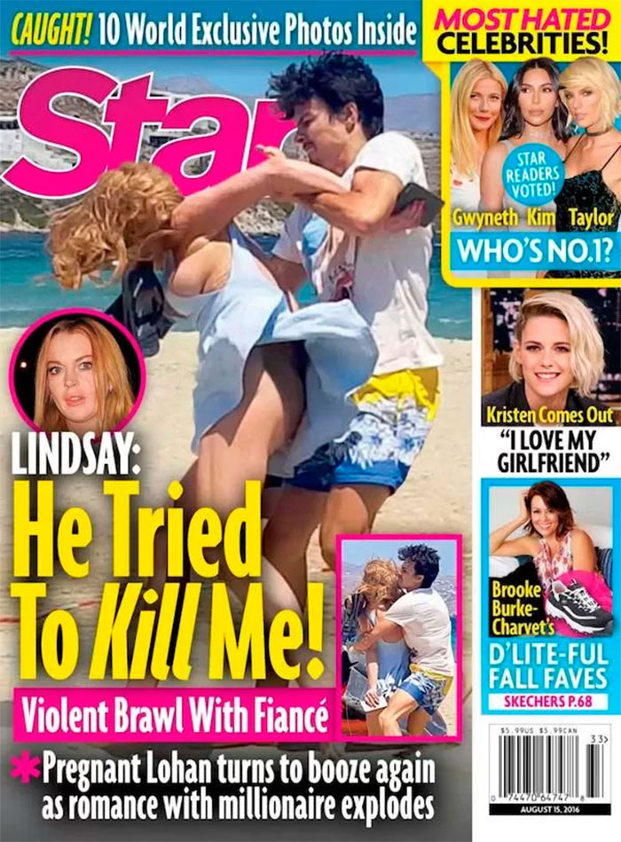 Lindsay Lohan se pronuncia sobre agressão: 'Ele ficou louco'