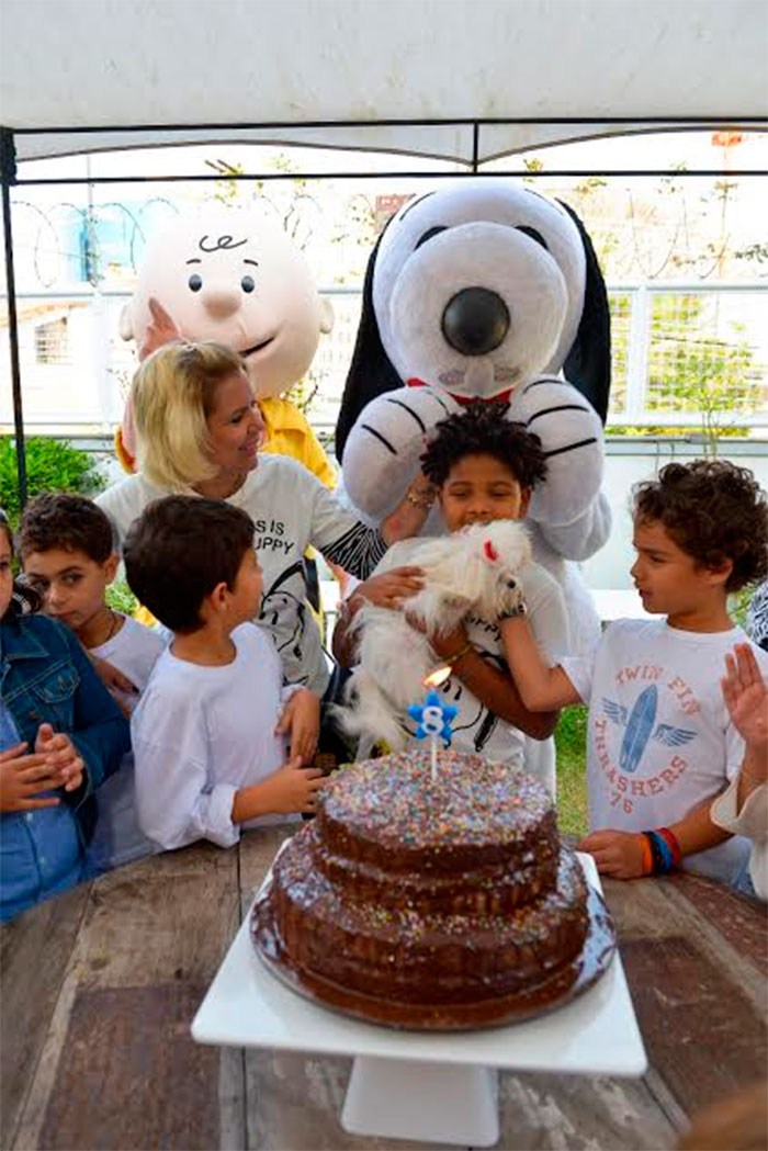 Astrid Fontenelle celebra 8 anos do filho com bela festa