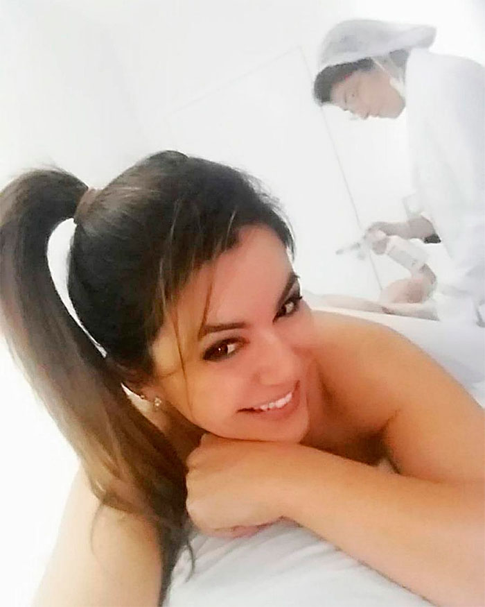 Tânia Oliveira aproveita folga para cuidar do corpo