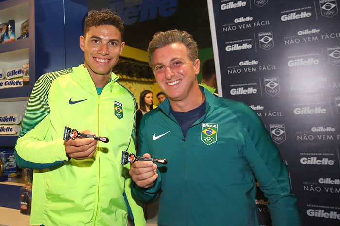 Luciano Huck e  Thiago Braz