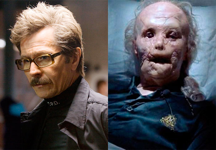 É impossível saber que foi Gary Oldman que interpretou Mason Verger no filme Hannibal. Se não tivessem os créditos, o mistério estaria até hoje