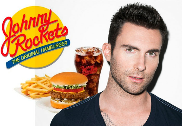 Adam Levine: O famoso restaurante Johnny Rockets já foi o local de trabalho do vocalista do Maroon 5