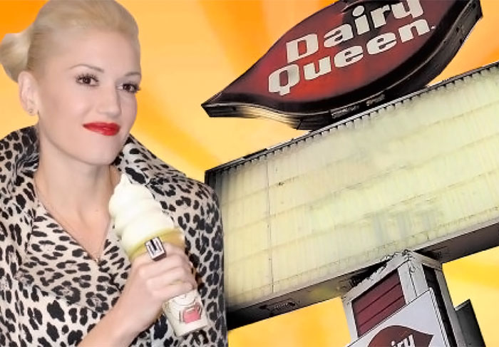 Gwen Stefani: Antes de se tornar a vocalista do grupo No Doubt e ficar conhecida no âmbito musical, a cantora serviu sorvete e limpou o chão de uma das lojas da conhecida rede Dairy Queen