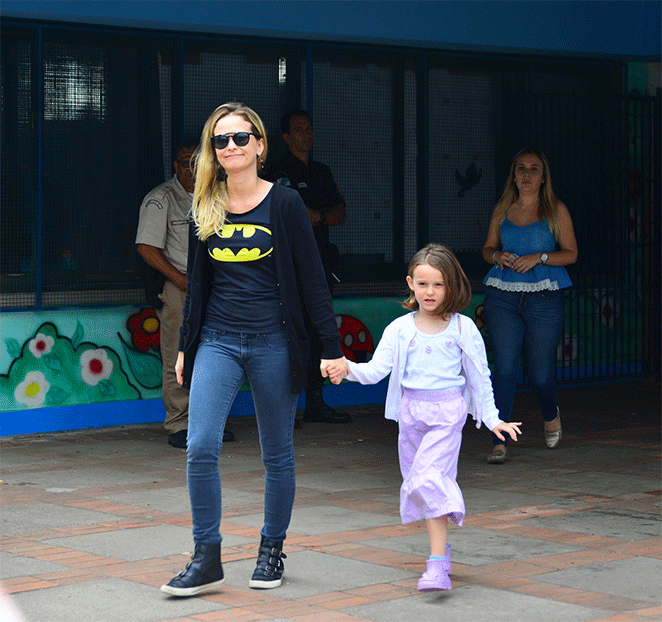 Fernanda Rodrigues e a filha