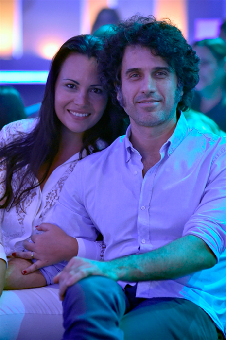 Eriberto Leão e mulher