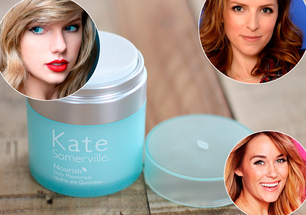 Taylor Swift, Lauren Conrad e Anna Kendrick tem uma pele perfeita e viçosa. Para estarem sempre lindas diante dos flashes, as beldades usam o creme da Kate Somerville, que tem um complexo hidratante e anti-idade