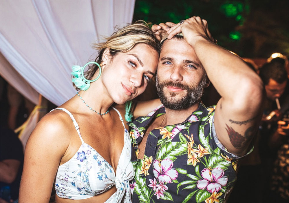 Giovanna Ewbank e Bruno Gagliasso curtiram a festa Benção, em Fernando de Noronha