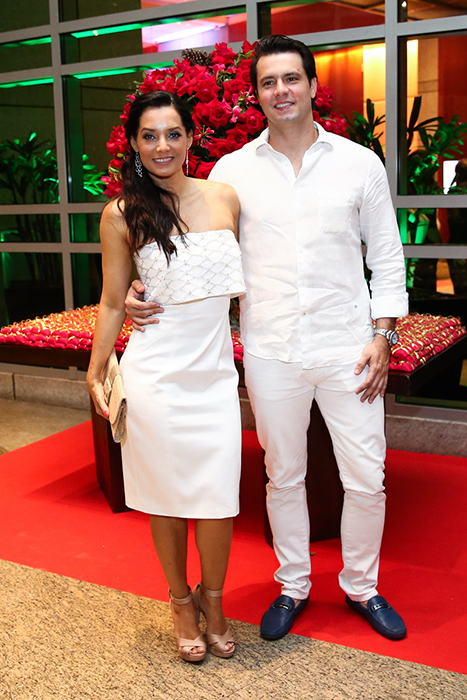 Mônica Carvalho com o marido, Alaor Paris Junior
