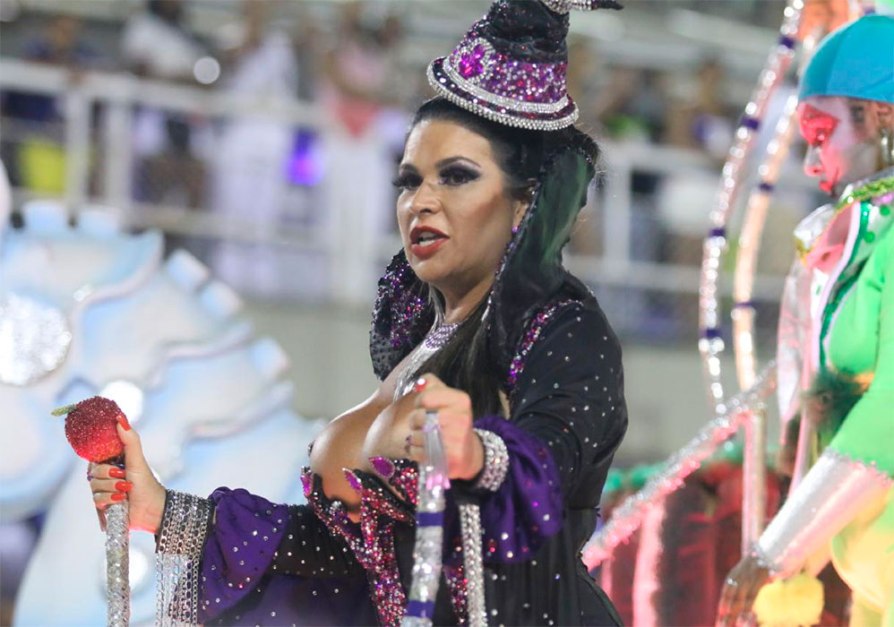 Agremiação leva brilho e beleza à Marquês da Sapucaí