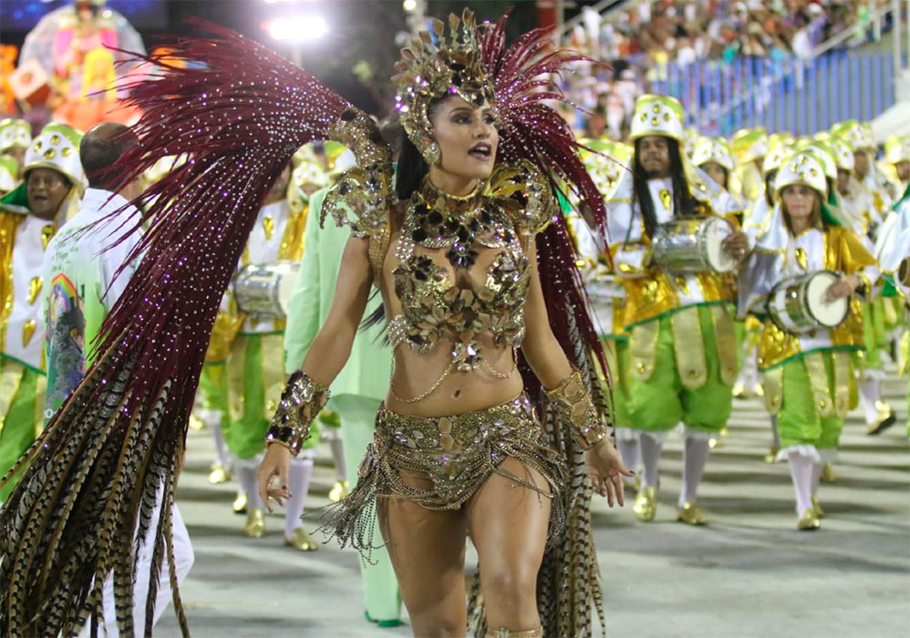 Agremiação leva brilho e beleza à Marquês da Sapucaí