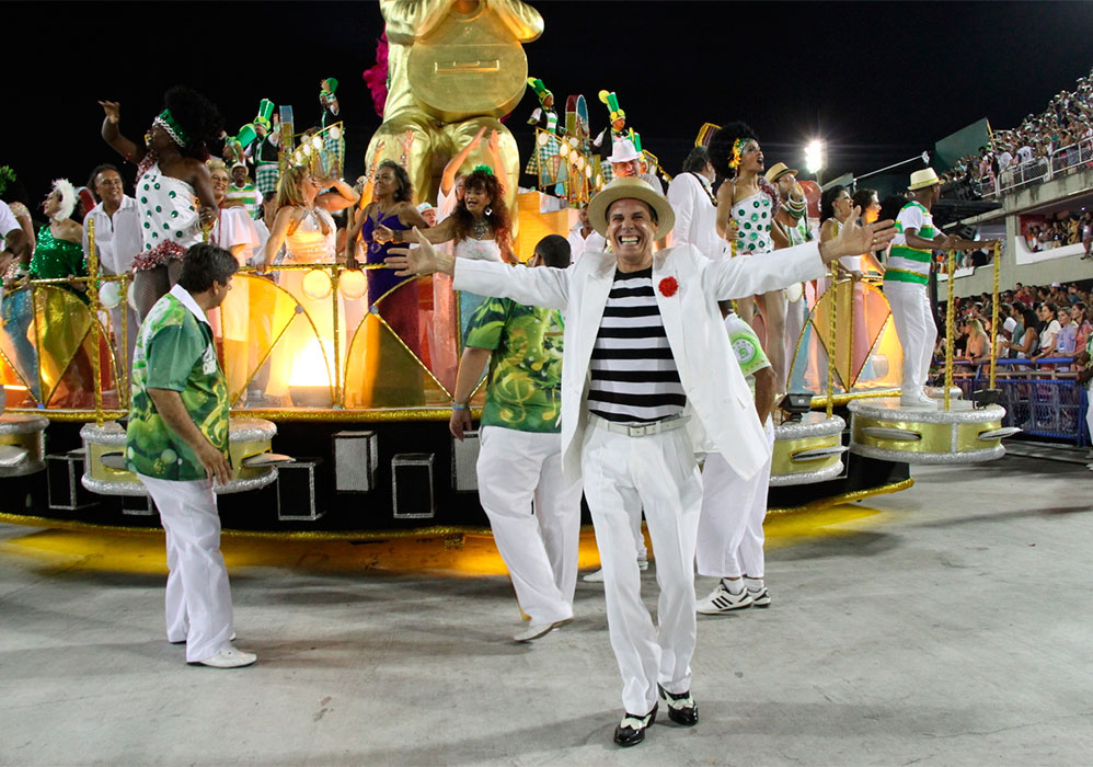 Desde o início do desfile, a energia positiva tomou conta de todos