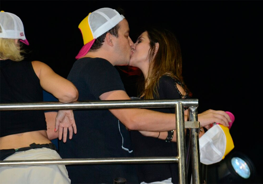 Rafael Cortez beijou muito a namorada, Adriana Fernandez