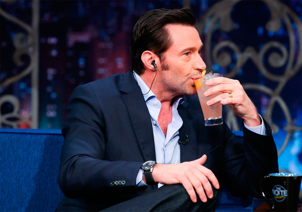 Hugh Jackman tomou caipirinha no programa