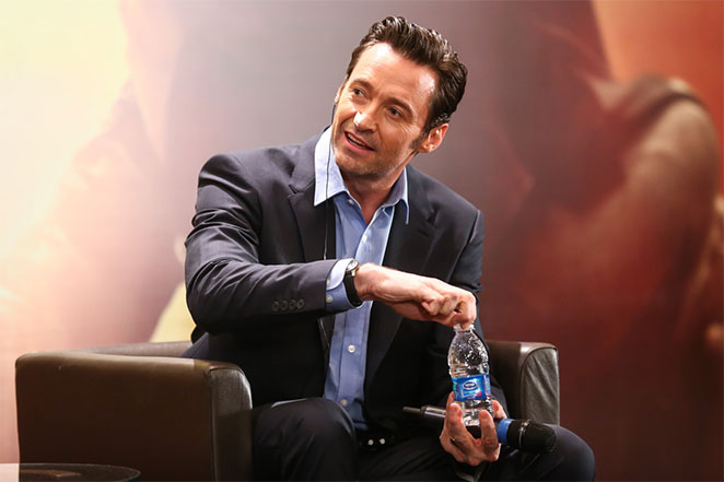 Hugh Jackman se encontra com a imprensa em São Paulo