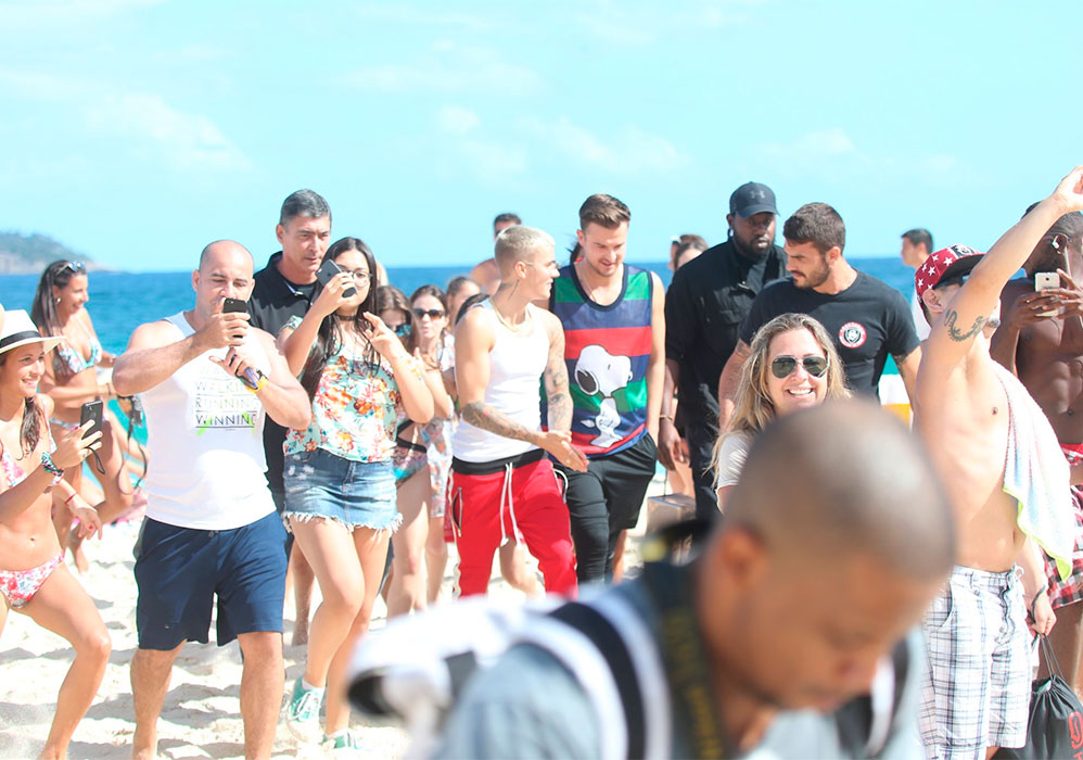 Bieber na praia