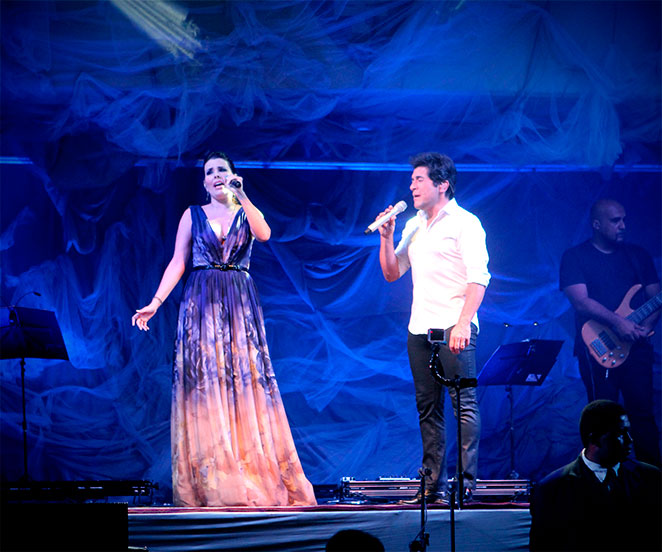 Soprano Nádia Figueiredo e cantor Daniel cantam juntos 