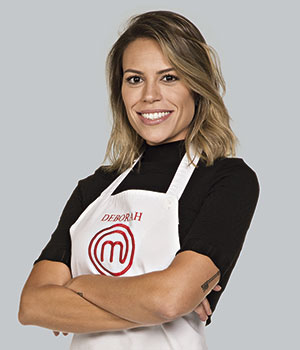 Deborah Werneck, de 30 anos, mora no Rio de Janeiro. Segura, bem-humorada e determinada, a carioca garante que não passará em branco pela cozinha do MasterChef. Formada em Administração, Deborah atualmente é sócia do marido em um escritório de investimentos e quer usar o seu know-how para abrir o próprio negócio na área de gastronomia. Para ela, o talent show é a oportunidade perfeita de testar e entender se a culinária é apenas um hobby ou um talento escondido a ser explorado