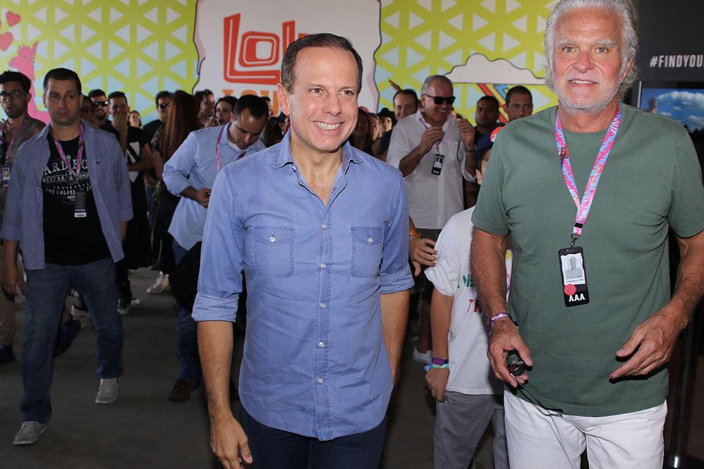 Prefeito João Doria também foi curtir os shows em Iterlagos