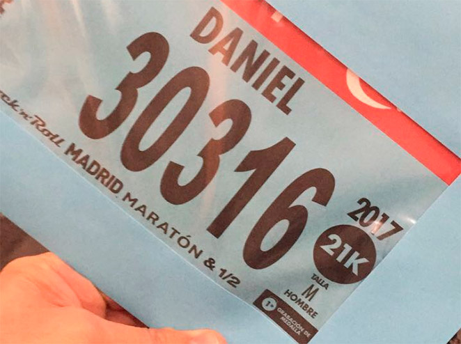 Daniel participa de Meia Maratona em Madrid