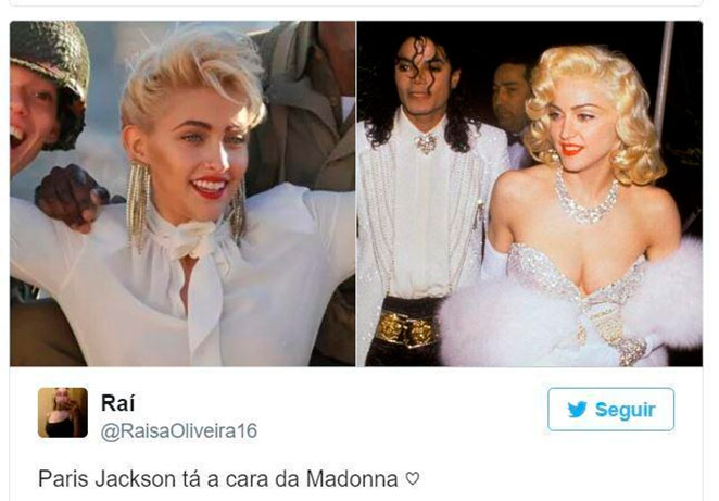Seria Paris Jackson filha de Madonna?