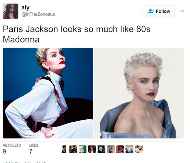 Seria Paris Jackson filha de Madonna?