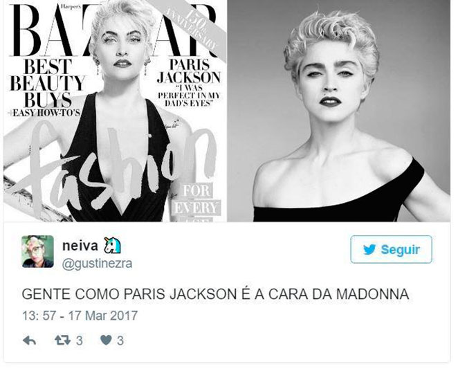 Seria Paris Jackson filha de Madonna?