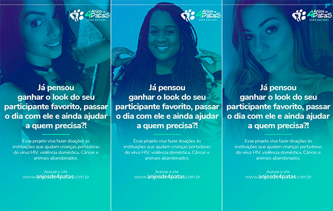 Ex-BBBs sorteiam roupas da final em prol de causa do bem