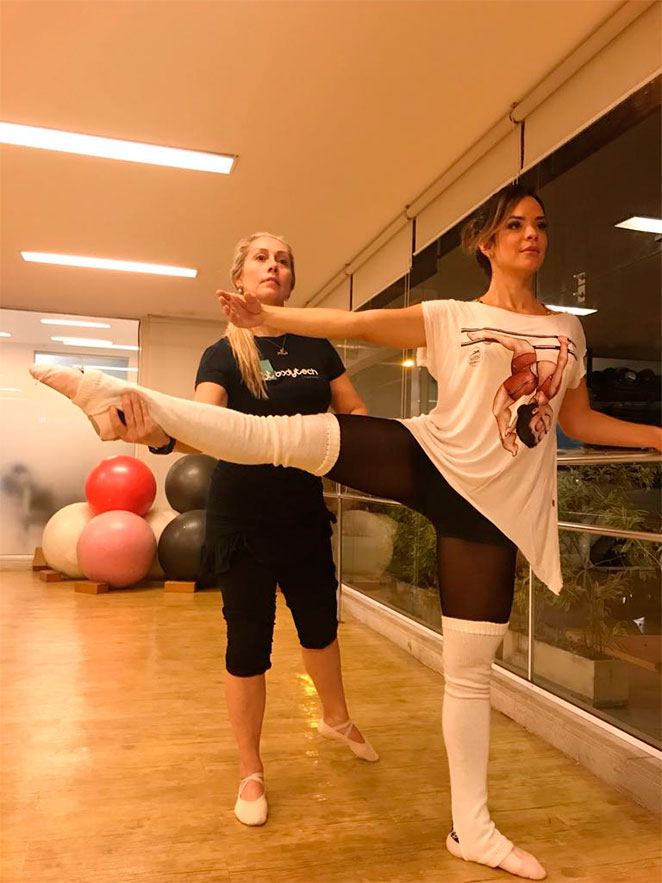 Denise Dias aposta em ballet para manter a boa forma	