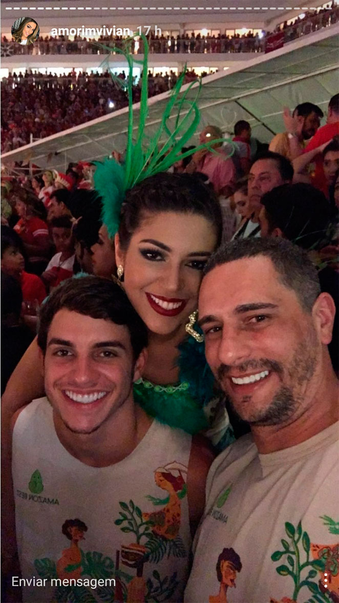 Ex-BBBs Daniel, Vivian e Manoel curtem festival em Parintins