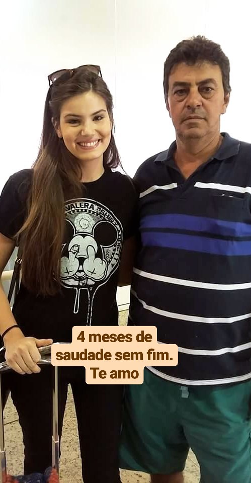 Camila Queiroz faz homenagem ao pai: '4 meses de saudade'